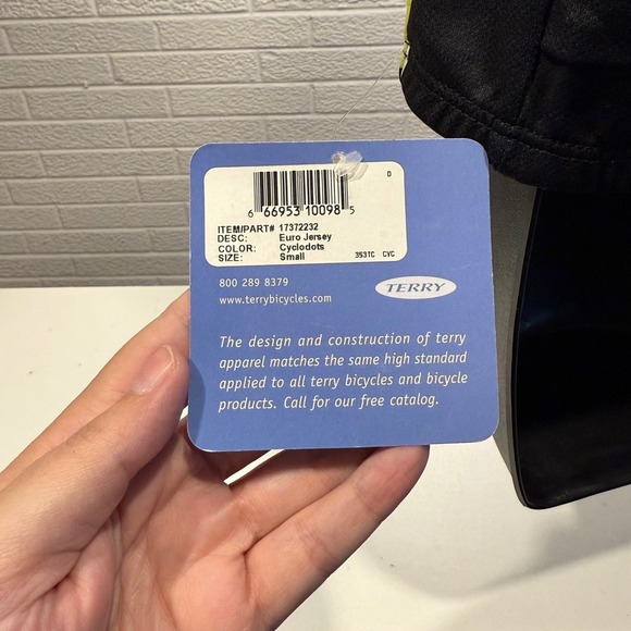 Terry Euro Cycling Jersey Women's Small Bike Print Short Sleeve Full Zip - Picture 5 of 6